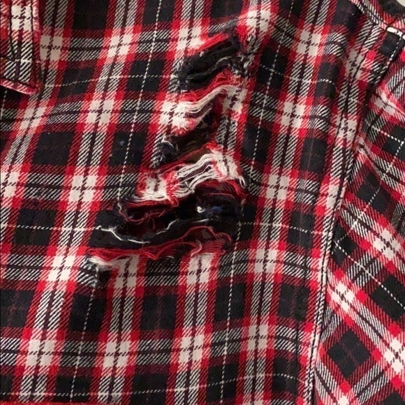 Lightly used LF FURST OF A KIND FLANNELBUTTON DOWN - Picture 6 of 8